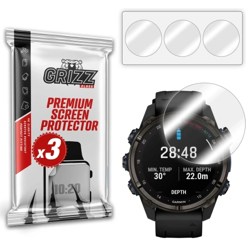 Folia hydrożelowa GrizzGlass Hydrofilm do Garmin Descent Mk3 43mm