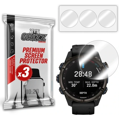 Folia hydrożelowa GrizzGlass Hydrofilm do Garmin Descent Mk3i 51mm