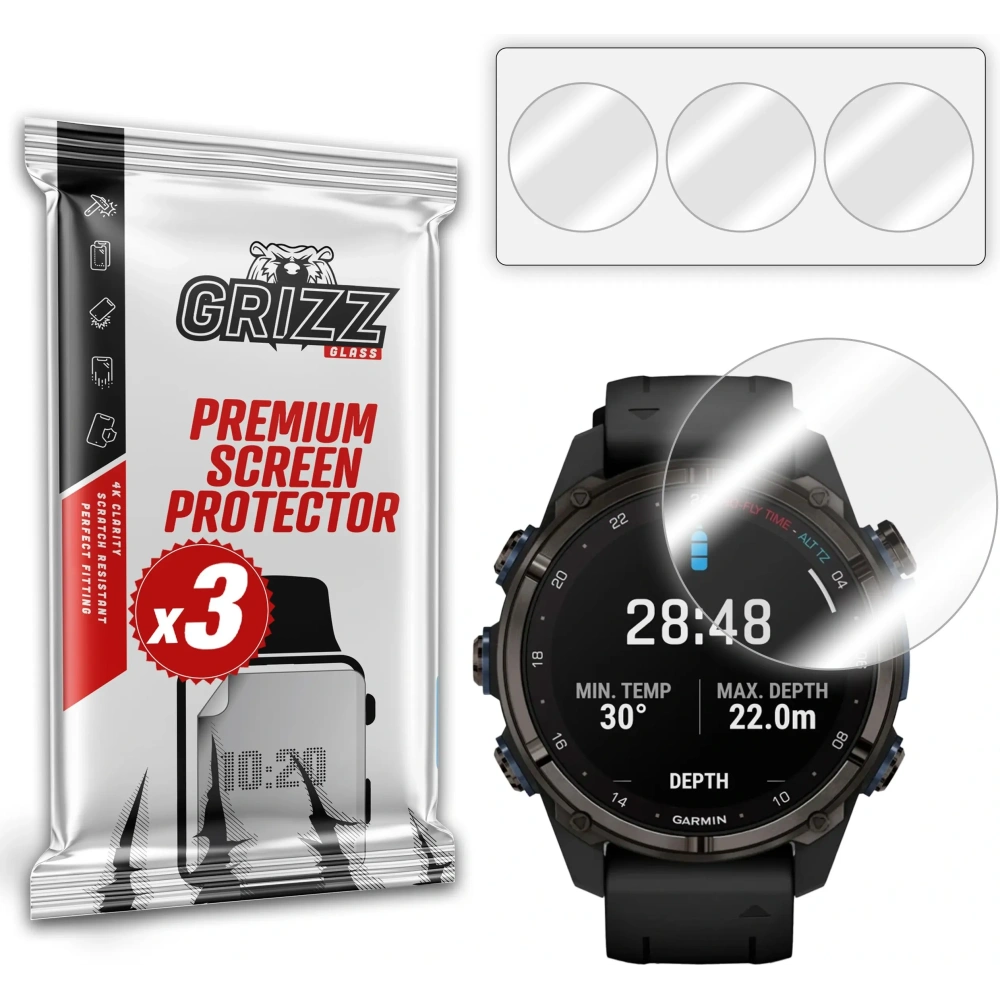 Hurtownia GSM - GrizzGlass Hydrofilm Garmin Descent Mk3i 51mm - GRZ12960 - {ean13} - Hurt