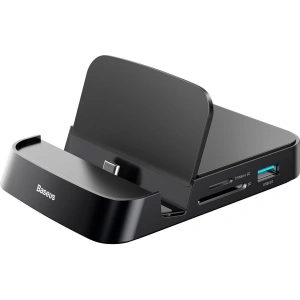 Hurtownia GSM - Stacja dokująca, HUB USB-C Baseus Mate Docking do smartfonów Huawei i Samsung, 15W (czarna) - BSU1433BLK - {ean13} - Hurt