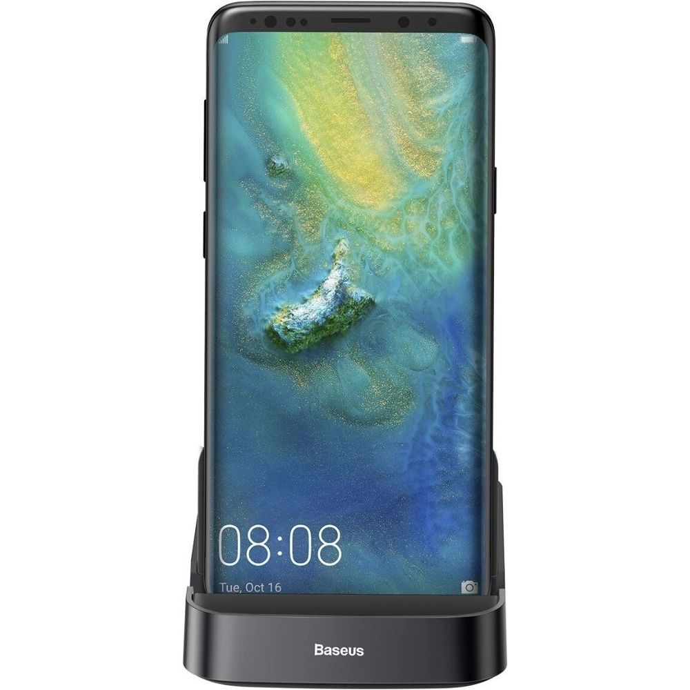 Hurtownia GSM - Stacja dokująca, HUB USB-C Baseus Mate Docking do smartfonów Huawei i Samsung, 15W (czarna) - BSU1433BLK - {ean13} - Hurt