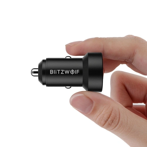 Ładowarka samochodowa Blitzwolf BW-SD6, 24W, QC3.0, Dual USB (czarna)