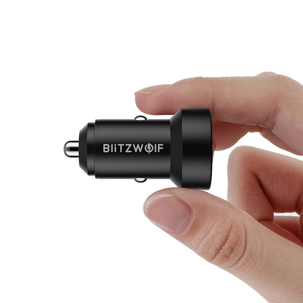 Hurtownia GSM - Ładowarka samochodowa Blitzwolf BW-SD6, 24W, QC3.0, Dual USB (czarna) - BLZ215BLK - {ean13} - Hurt