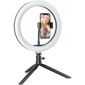 Stojak / statyw biurkowy Blitzwolf BW-SL3 na telefon, z lampą LED