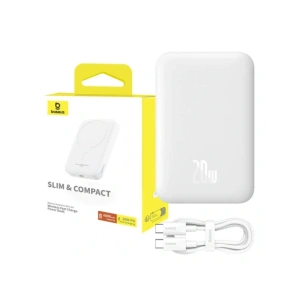 Hurtownia GSM - Baseus Magnetic Mini Powerbank 6000mAh 20W MagSafe (alb) - BSU8921 - {ean13} - Hurt