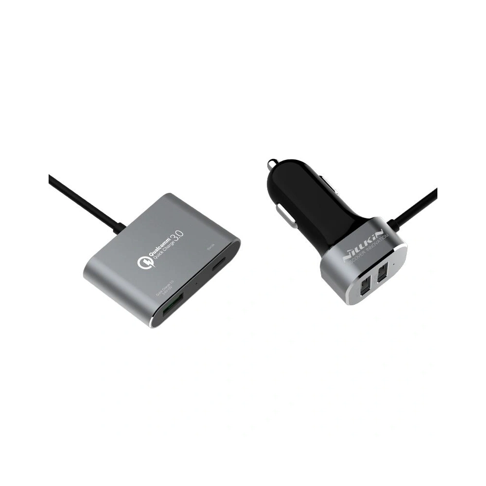 Hurtownia GSM - Ładowarka samochodowa z rozdzielaczem Nillkin Powershare 2xUSB-A + USB-A, USB-C - NLK1666 - {ean13} - Hurt