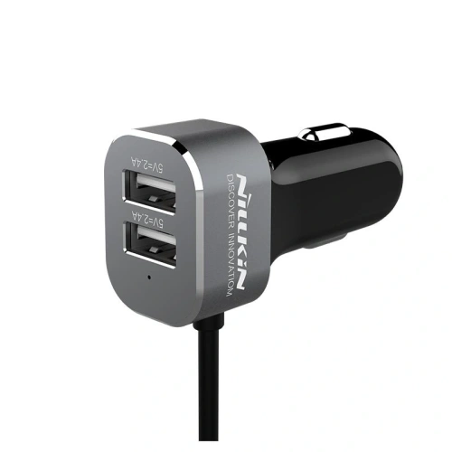 Ładowarka samochodowa z rozdzielaczem Nillkin Powershare 2xUSB-A + USB-A, USB-C