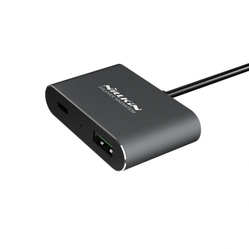 Ładowarka samochodowa z rozdzielaczem Nillkin Powershare 2xUSB-A + USB-A, USB-C