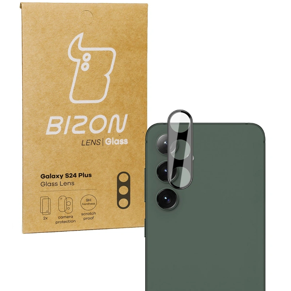Wholesale Bizon Glass Lens Samsung Galaxy S24+ Plus [2 PACK] - BIZ8253 - {ean13} - Hurt