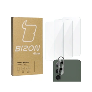 Hurtownia GSM - BIZON Clear 2 Pachete 3x sticlă securizată + 1x protecție lentilă Samsung Galaxy S24+ Plus - BIZ8254 - {ean13} - Hurt