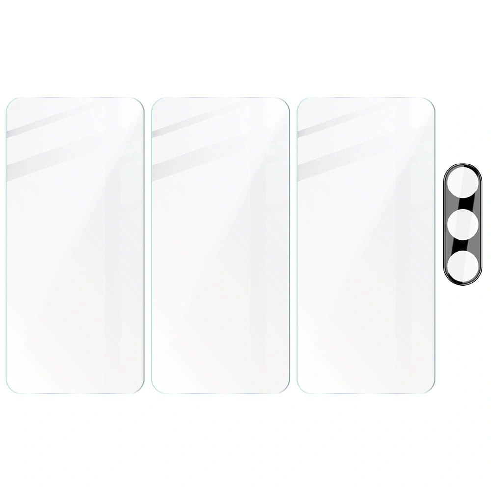 Wholesale BIZON Clear 2 Pack 3x tempered glass + 1x lens protection Samsung Galaxy S24+ Plus - BIZ8254 - {ean13} - Hurt
