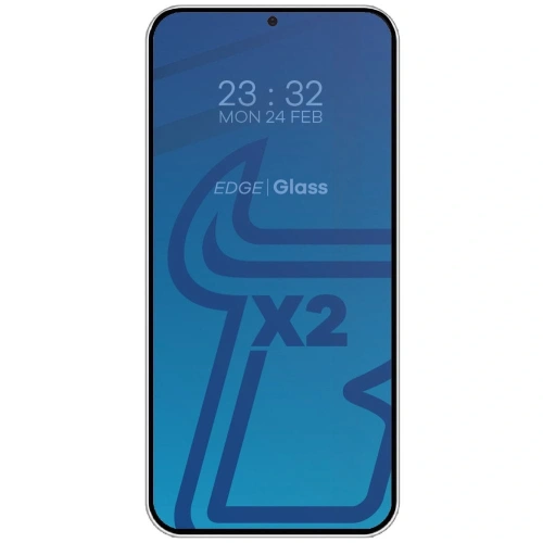 2x szkło na ekran + 1x na aparat BIZON Edge 2 Pack do Samsung Galaxy S24+ Plus