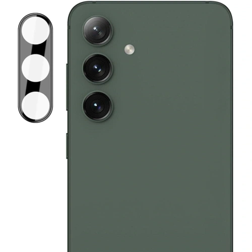 2x szkło na ekran + 1x na aparat BIZON Edge 2 Pack do Samsung Galaxy S24+ Plus