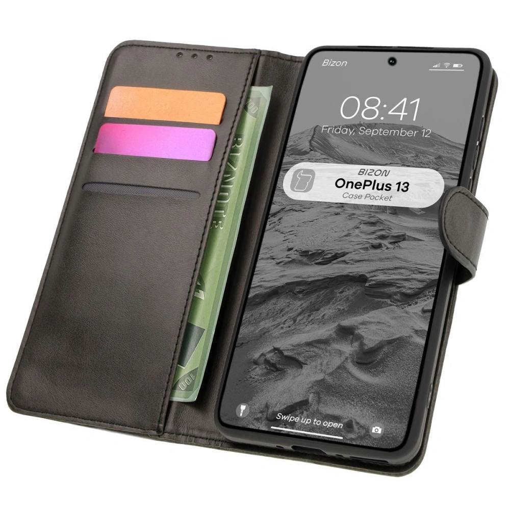Hurtownia GSM - Bizon tok Pocket OnePlus 13 fekete - BIZ8257 - {ean13} - Hurt
