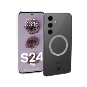 Hurtownia GSM - Etui z pierścieniem magnetickým Bizon Case CrystalO do Samsung Galaxy S24 FE průhledné - BIZ8258 - {ean13} - Hurt