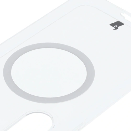 Etui z pierścieniem magnetycznym Bizon Case CrystalO do Samsung Galaxy S24 FE przezroczyste