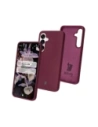 Silikonowe etui Bizon Soft Case do Samsung Galaxy S25 ciemnofioletowe