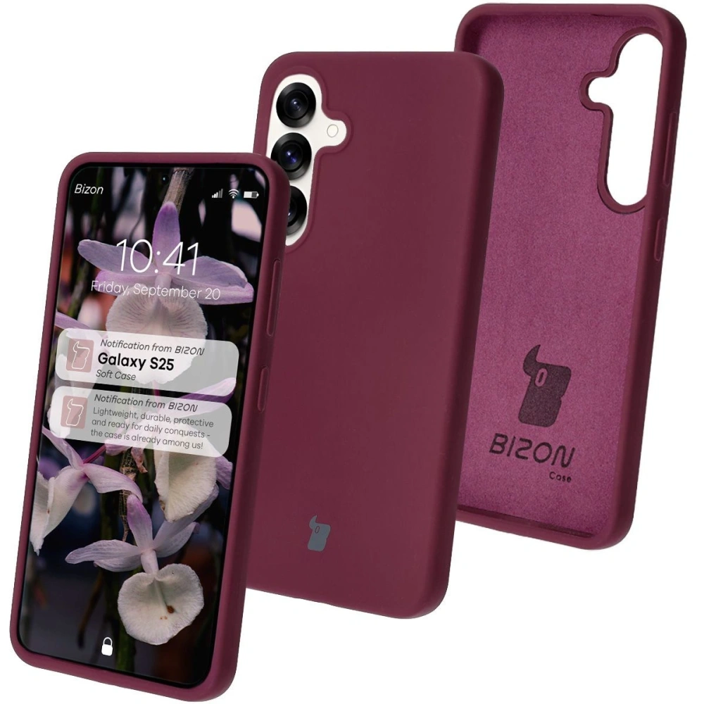 Hurtownia GSM - Bizon Soft Case Samsung Galaxy S25 violet închis - BIZ8259 - {ean13} - Hurt