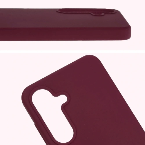 Silikonowe etui Bizon Soft Case do Samsung Galaxy S25 ciemnofioletowe