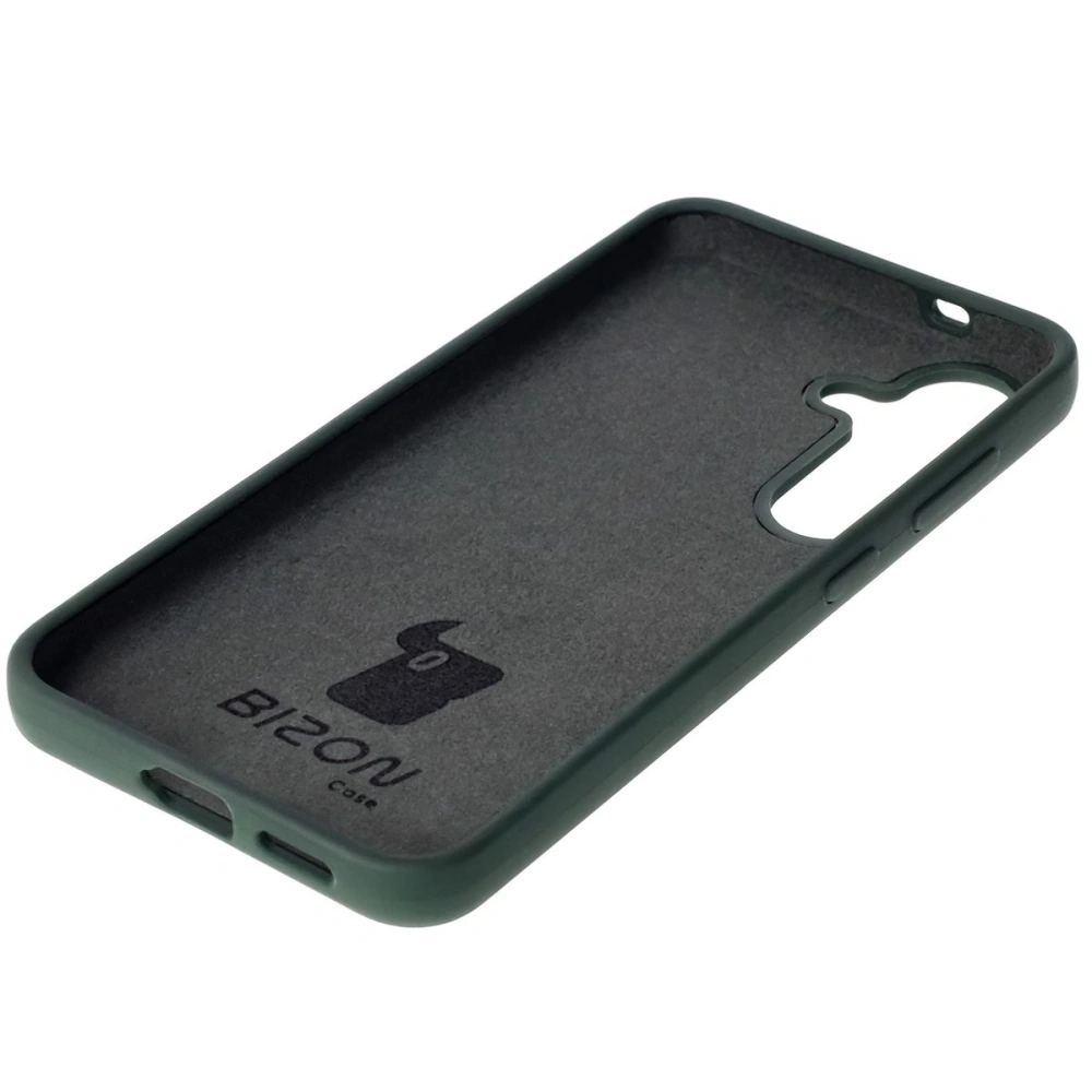 Hurtownia GSM - Caz moale Bizon Samsung Galaxy S25 verde închis - BIZ8260 - {ean13} - Hurt