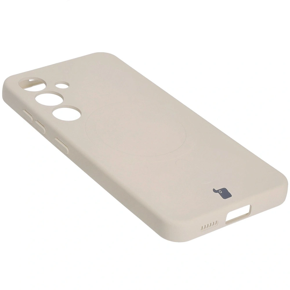 Wholesale Bizon Case Silicone Magnetic Samsung Galaxy S25+ Plus / S24+ Plus beige - BIZ8262 - {ean13} - Hurt