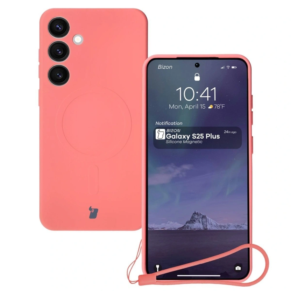 Hurtownia GSM - Bizon Case Szilikon Magnetic Samsung Galaxy S25+ Plus / S24+ Plus piszkos rózsaszín - BIZ8263 - {ean13} - Hurt