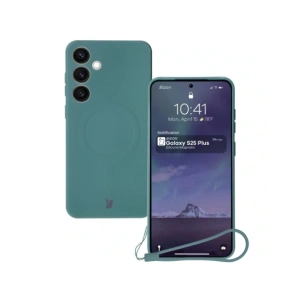 Hurtownia GSM - Bizon Case Silicone Magnetic Samsung Galaxy S25+ Plus / S24+ Plus verde închis - BIZ8264 - {ean13} - Hurt