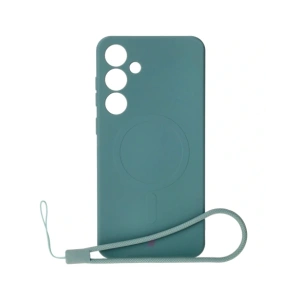 Hurtownia GSM - Bizon Case Silicone Magnetic Samsung Galaxy S25+ Plus / S24+ Plus verde închis - BIZ8264 - {ean13} - Hurt