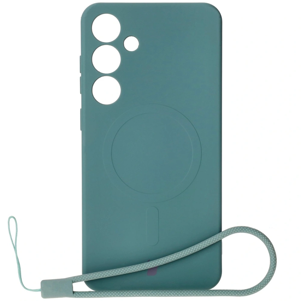 Hurtownia GSM - Bizon Case Silicone Magnetic Samsung Galaxy S25+ Plus / S24+ Plus verde închis - BIZ8264 - {ean13} - Hurt