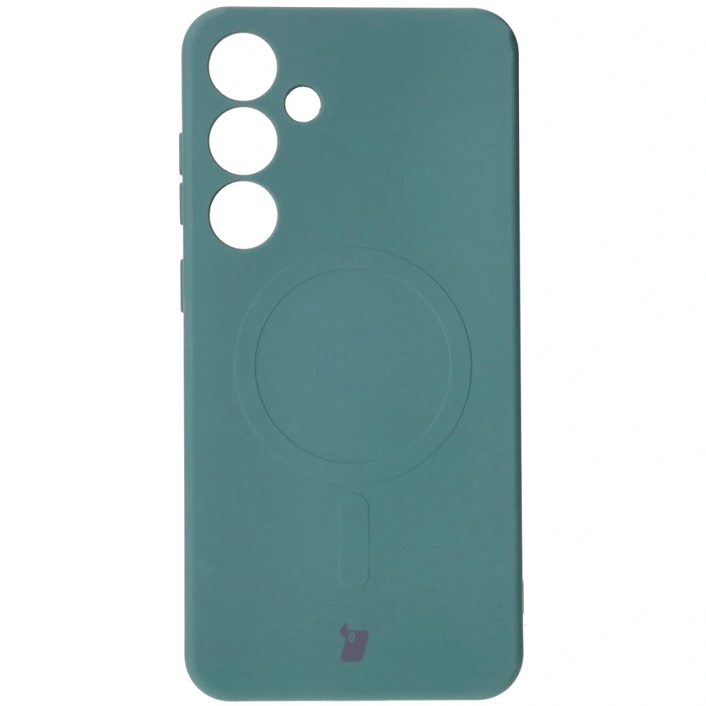 Hurtownia GSM - Bizon Case Silicone Magnetic Samsung Galaxy S25+ Plus / S24+ Plus verde închis - BIZ8264 - {ean13} - Hurt