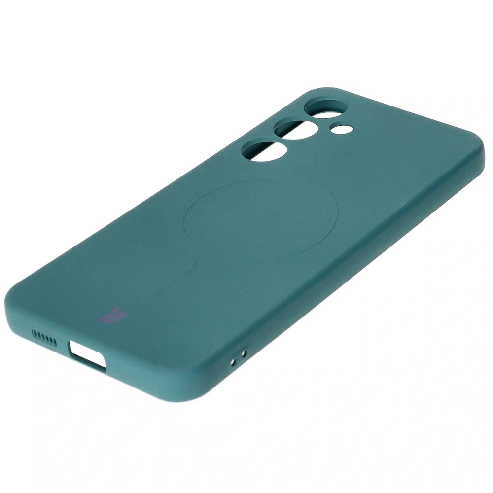 Wholesale Bizon Case Silicone Magnetic Samsung Galaxy S25+ Plus / S24+ Plus dark green - BIZ8264 - {ean13} - Hurt