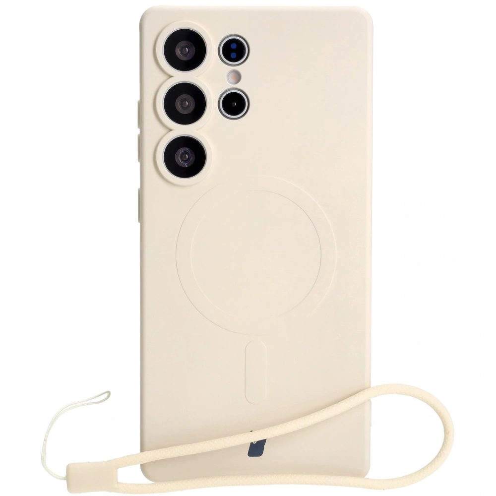Wholesale Bizon Case Silicone Magnetic Samsung Galaxy S25 Ultra beige - BIZ8266 - {ean13} - Hurt