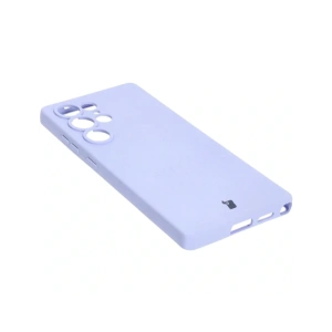 Silikonowe etui z pierścieniem magnetycznym Bizon Case Silicone Magnetic do Samsung Galaxy S25 Ultra jasnofioletowe