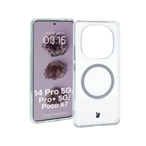 Hurtownia GSM - Bizon Case CrystalO Magnetic Xiaomi Redmi Note 14 Pro 5G / 14 Pro+ 5G / Poco X7 klar - BIZ8268 - {ean13} - Hurt