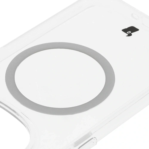 Etui z pierścieniem magnetycznym Bizon Case CrystalO do Xiaomi Redmi Note 14 Pro 5G / 14 Pro+ 5G / Poco X7 przezroczyste