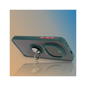 Wholesale Bizon Case Hybrid Ring Honor Magic7 Pro tinted with a dark green frame - BIZ8269 - {ean13} - Hurt
