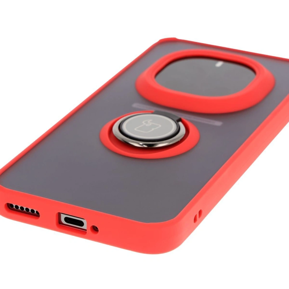 Wholesale Bizon Case Hybrid Ring Honor Magic7 Pro tinted with a red frame - BIZ8271 - {ean13} - Hurt