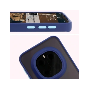 Wholesale Bizon Case Hybrid Ring Honor Magic7 Pro tinted with a navy blue frame - BIZ8272 - {ean13} - Hurt