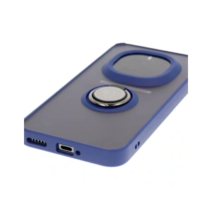 Wholesale Bizon Case Hybrid Ring Honor Magic7 Pro tinted with a navy blue frame - BIZ8272 - {ean13} - Hurt