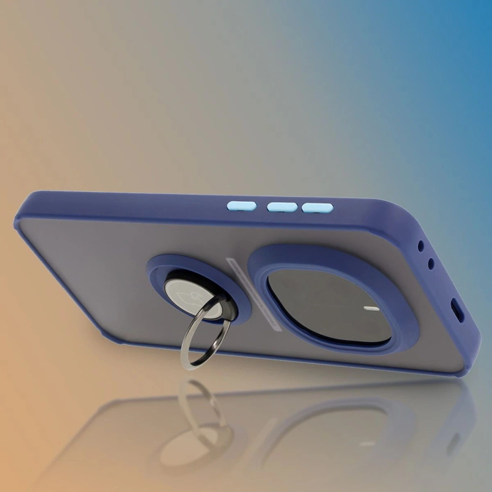 Wholesale Bizon Case Hybrid Ring Honor Magic7 Pro tinted with a navy blue frame - BIZ8272 - {ean13} - Hurt