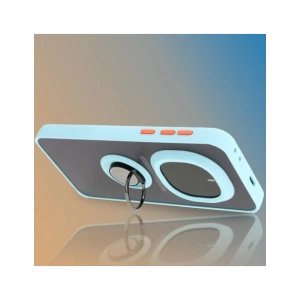 Wholesale Bizon Case Hybrid Ring Honor Magic7 Pro tinted with a light blue frame - BIZ8273 - {ean13} - Hurt