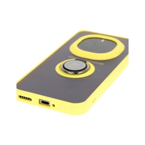 Wholesale Bizon Case Hybrid Ring Honor Magic7 Pro tinted with a yellow frame - BIZ8274 - {ean13} - Hurt