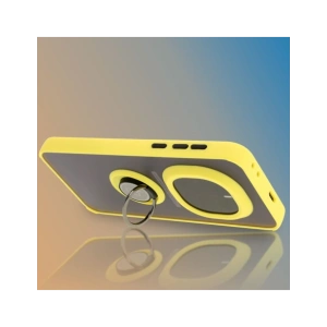 Wholesale Bizon Case Hybrid Ring Honor Magic7 Pro tinted with a yellow frame - BIZ8274 - {ean13} - Hurt