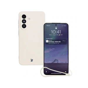 Hurtownia GSM - Bizon Case Silicone Magnetic Sq Samsung Galaxy A36 5G bej - BIZ8275 - {ean13} - Hurt