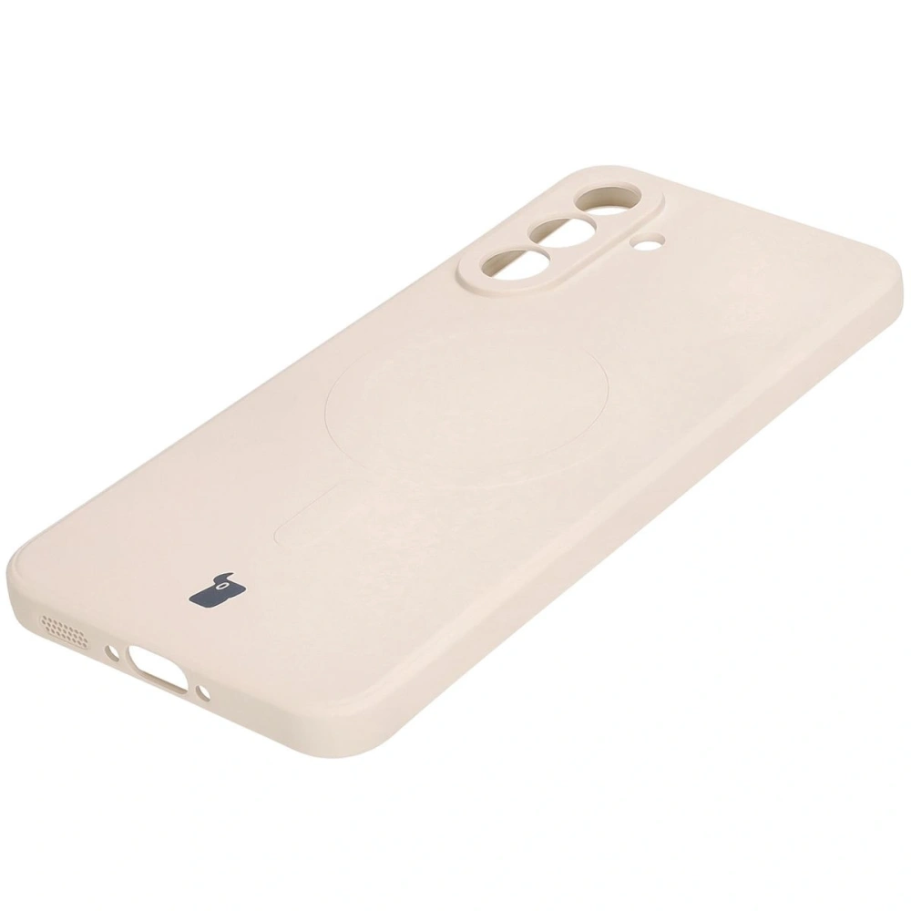Hurtownia GSM - Bizon Case Silicone Magnetic Sq Samsung Galaxy A36 5G bej - BIZ8275 - {ean13} - Hurt