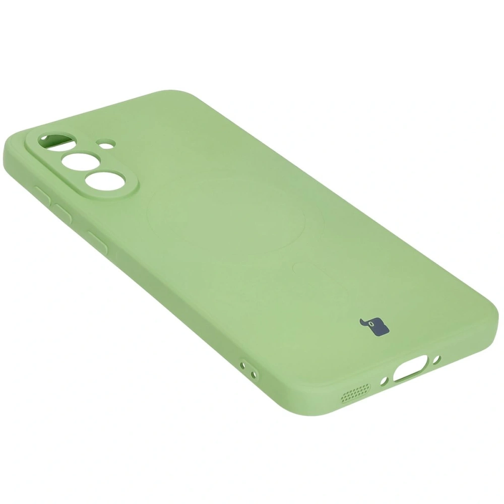 Hurtownia GSM - Bizon Case Silicone Magnetic Sq Samsung Galaxy A36 5G verde deschis - BIZ8281 - {ean13} - Hurt