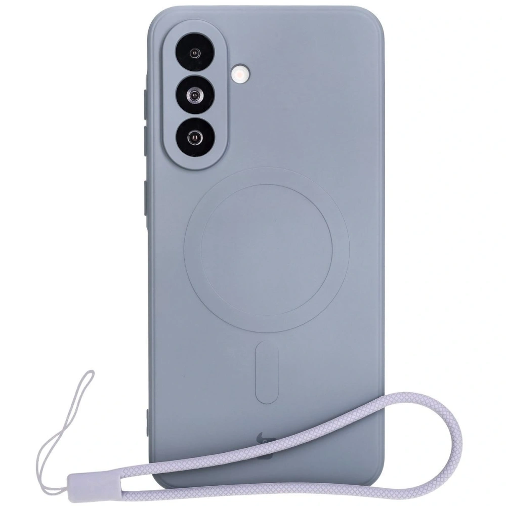 Hurtownia GSM - Silikonové pouzdro s magnetickým kroužkem Bizon Case Silicone Magnetic Sq pro Samsung Galaxy A36 5G šedé - BIZ8282 - {ean13} - Hurt