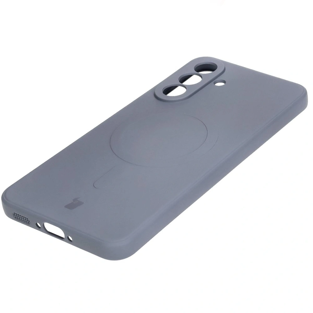 Hurtownia GSM - Silikonové pouzdro s magnetickým kroužkem Bizon Case Silicone Magnetic Sq pro Samsung Galaxy A36 5G šedé - BIZ8282 - {ean13} - Hurt