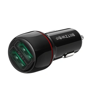 Ładowarka samochodowa Blitzwolf BW-SD5, 25W, QC 3.0, 2x USB (czarna)