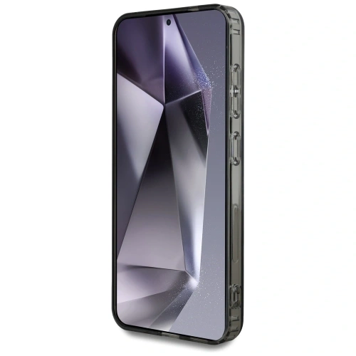 Etui Karl Lagerfeld Button Karl&Choupette Heads On KL Pattern MagSafe do Samsung Galaxy S25 czarny